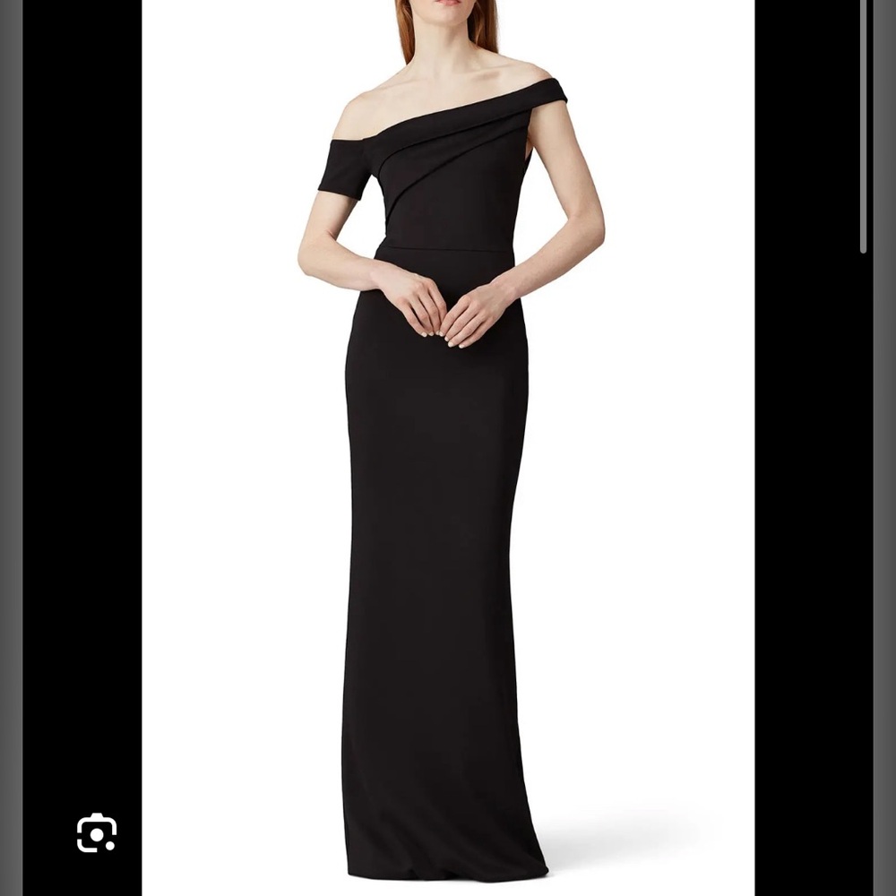 Black zendaya off shoulder black Black Halo Gown